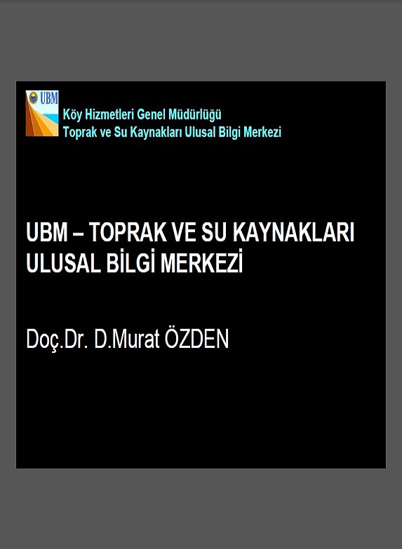 UBM – Toprak ve Su Kaynakları Ulusal Bilgi Merkezi